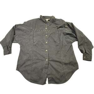 Together! Vintage Studded Western Button Down Shirt Size L 12-14